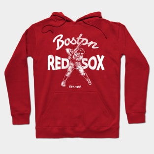 bos ton red sox - white vintage Hoodie